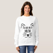 Sweatshirt Amoureux des chats (Devant entier)