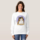 Sweatshirt Amoureux des chats Calico (Devant entier)