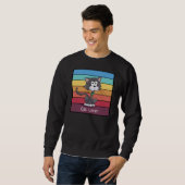 Sweatshirt Amoureux des chats festif (Devant entier)