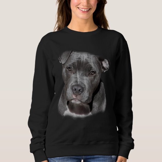 Sweatshirt Amoureux des chiens Pitbull (Devant)
