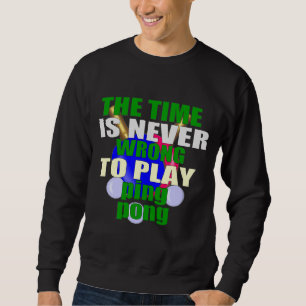 Sweatshirt amoureux du tennis de table