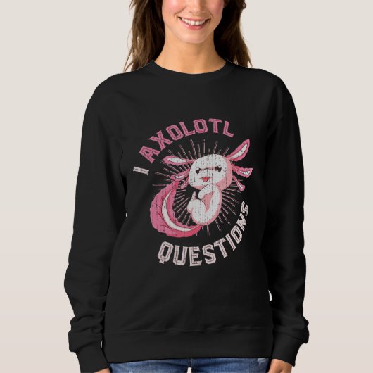 Sweatshirt Amphibien Animal Mexicain Salamander Axolotl (Devant)