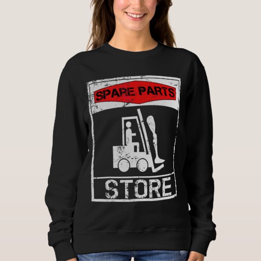 Sweatshirt Amputation de la jambe de magasin des pièces de re (Devant)