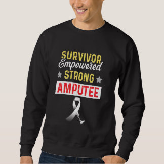 Sweatshirt Amputé Humour bras de jambe Da1 de récupération am