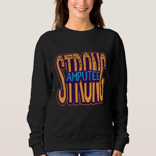 Sweatshirt Amputee Humor Healthcare Leg Arm  Recovery (Devant)