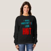 Sweatshirt Amputee Humor Hot Leg Arm  Recovery  3 (Devant entier)