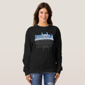 Sweatshirt Amsterdam Holland Skyline (Devant entier)