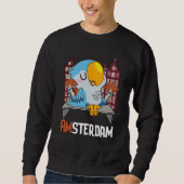 Sweatshirt Amsterdam Parakeet Mushroom Holland The Netherland (Devant)
