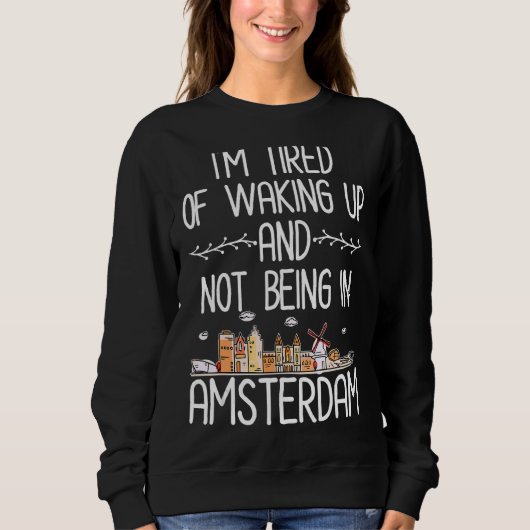 Sweatshirt Amsterdam Traveller (Devant)