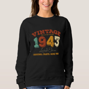 Sweatshirt Amusant 82 ans 1943 Vintage 82e anniversaire Cadea