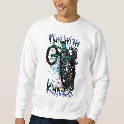 Sweatshirt Amusant avec couteaux (Devant)