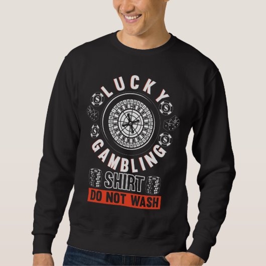 Sweatshirt Amusant Casino Lover Lucky Gambling (Devant)