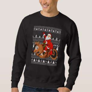 Sweatshirt Amusant Chipmunk Lover Père Noël Riding Chipmunk U