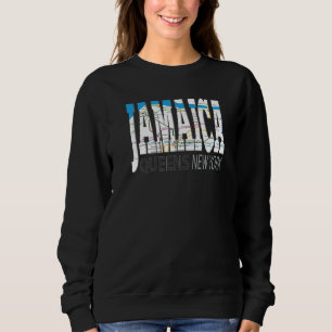 Sweatshirt Amusant Cool Jamaica Queens New York avec plan de