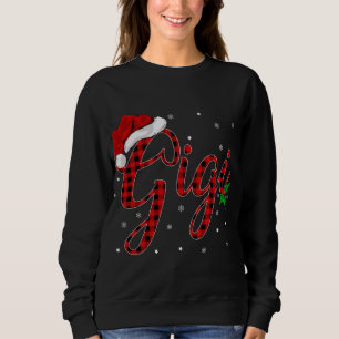 Sweatshirt Amusant Correspondant Famille Buffalo Plaid Gigi N