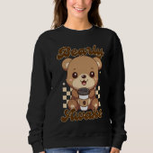 Sweatshirt Amusant Cute Bear Coffee Pun (Devant)