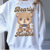 Sweatshirt Amusant Cute Bear Coffee Pun