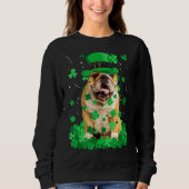 Sweatshirt Amusant Français Chien Chien Saint Patrick S Day I (Devant)