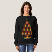 Sweatshirt Amusant Mango Fruit Xmas Arbre Éclairage Mango Noë (Devant entier)