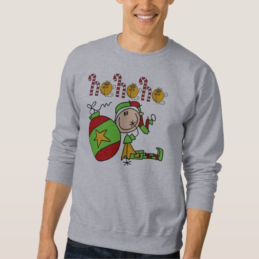 Sweatshirt Amusant mignon Festif de Noël Elf de Noël (Devant)