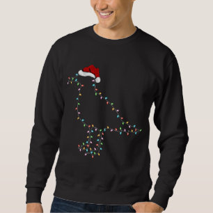 Sweatshirt Amusant Oiseau de mer Noël Éclairage Santa Chapeau