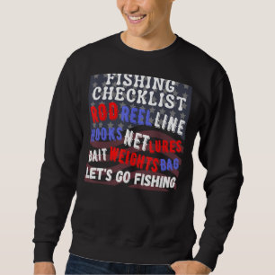 Sweatshirt Amusant Pêche Bass Fisher Hooks Flly Fish Lures Ca