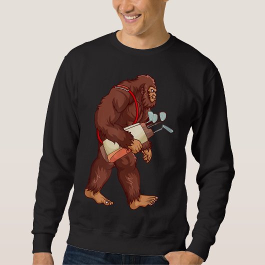 Sweatshirt Amusant Sasquatch Golf Cadeau Bigfoot Golfer Gol (Devant)