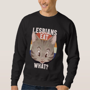 Sweatshirt Amusante Amoureux des chats lesbienne LGBTQ Pun Mè