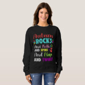 Sweatshirt Amusants Autisme Roches Rouleaux Fils Flaps & T (Devant entier)