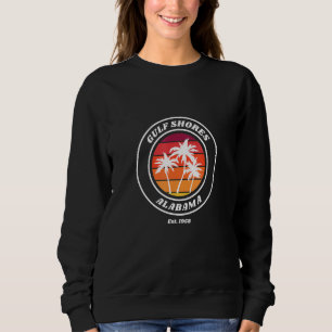 Sweatshirt Amusants Gulf Shores Alabama Beach Sunset Novelty