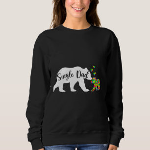 Sweatshirt Amusants Single Papa Bear Sensibilisation sur l'au