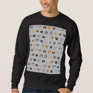 Sweatshirt Amusement animal : Chiens de chats Doodle Mix
