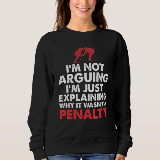 Sweatshirt Amusement de pénalité d'entraîneur de joueur de (Devant)