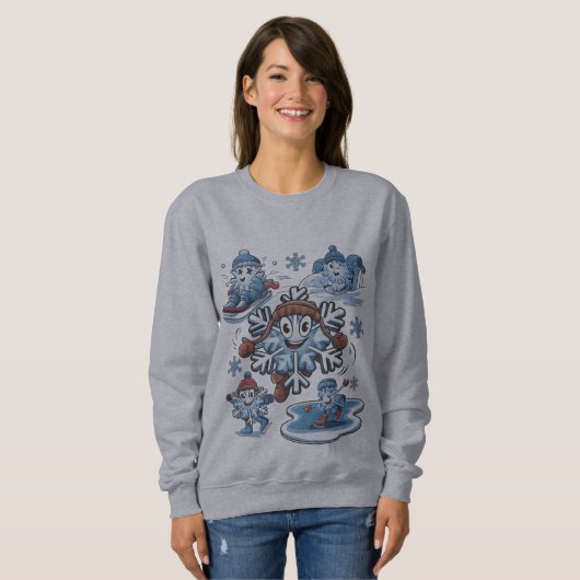 Sweatshirt Amusement d'hiver (Devant entier)