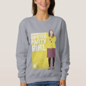 Sweatshirt Amy | Downtown Hipster Party Girl (Devant)
