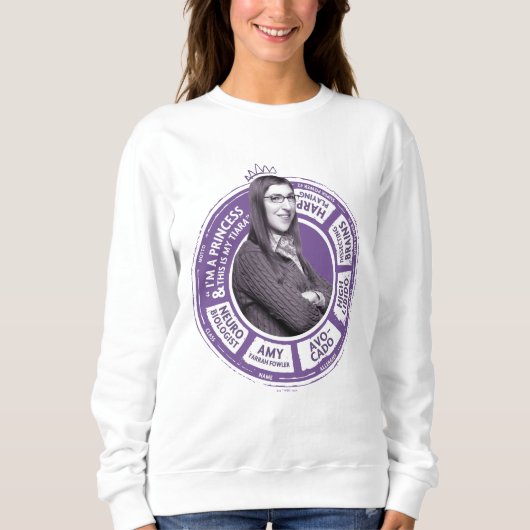Sweatshirt Amy Farrah Fowler - Graphique d'informations (Devant)