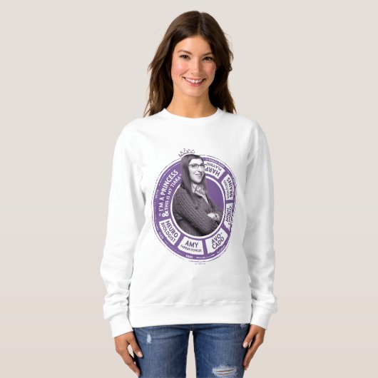 Sweatshirt Amy Farrah Fowler - Graphique d'informations (Devant entier)