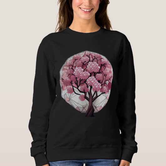 Sweatshirt An Elegant and Beautiful Cherry Blossom Sphere Tre (Devant)
