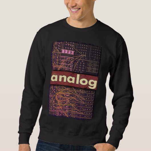 Sweatshirt Analog Modular Synthesizer Retro Synth Producer (Devant)