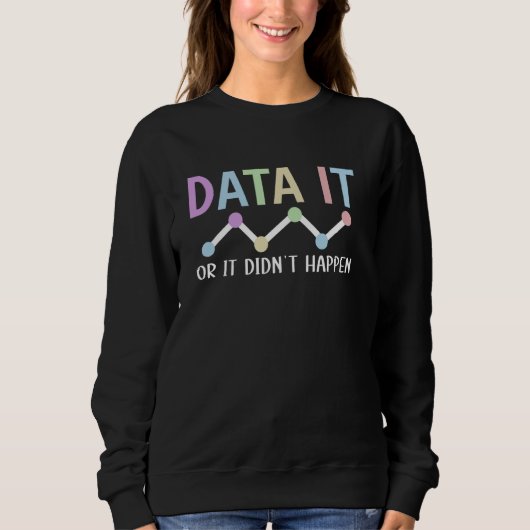 Sweatshirt Analyse du comportement de l'analyste des données (Devant)