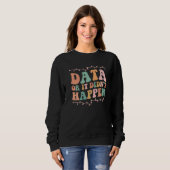 Sweatshirt Analyst Data Or It Didn't Happen Floral Retro Aba  (Devant entier)