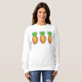 Sweatshirt Ananas de l'île tropicale Fruité Hawaii (Devant entier)