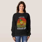Sweatshirt Ananas Hawaiian Tropical Sunset (Devant entier)