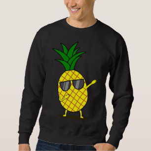 Sweatshirt Ananas Jaune Dabbing - Dab Funny Dancing Fruit