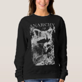 SWEATSHIRT ANARCHIE RACCOON FUNNY (Devant)