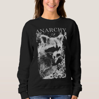 SWEATSHIRT ANARCHIE RACCOON FUNNY