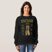 Sweatshirt Anatomie Cairn Terrier Pour Femmes Hommes (Devant entier)