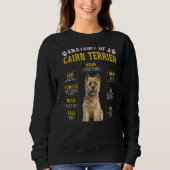 Sweatshirt Anatomie Cairn Terrier Pour Femmes Hommes (Devant)