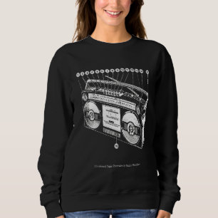 Sweatshirt Anatomie de Boombox Retro 80s 90s Ghetto Blaster H
