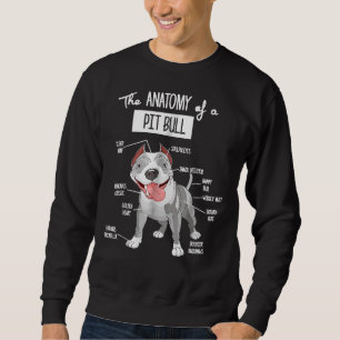 Sweatshirt Anatomie D'Un Amoureux des chiens Pitbull Américai